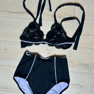 Adore Me Black and White Bikini